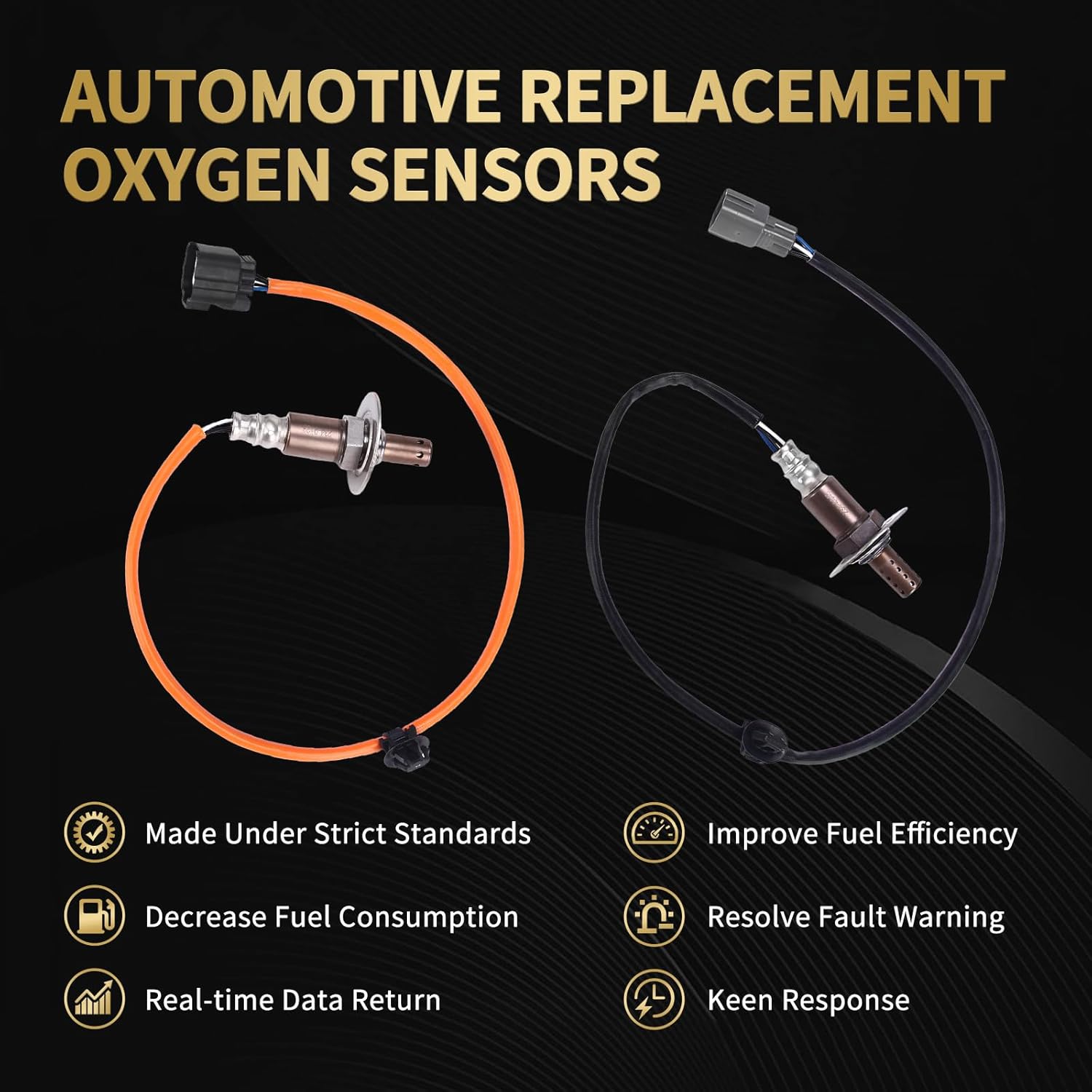 Oxygen O2 Sensor 234-9123 234-4445 Upstream Downstream Replacement for Saab 9-2X 2006, for Subaru Outback 2006-2009, Forester X 2006-2010, Impreza 2006-2011, Legacy 2.5i 2006-2009 2.5L 2PCS