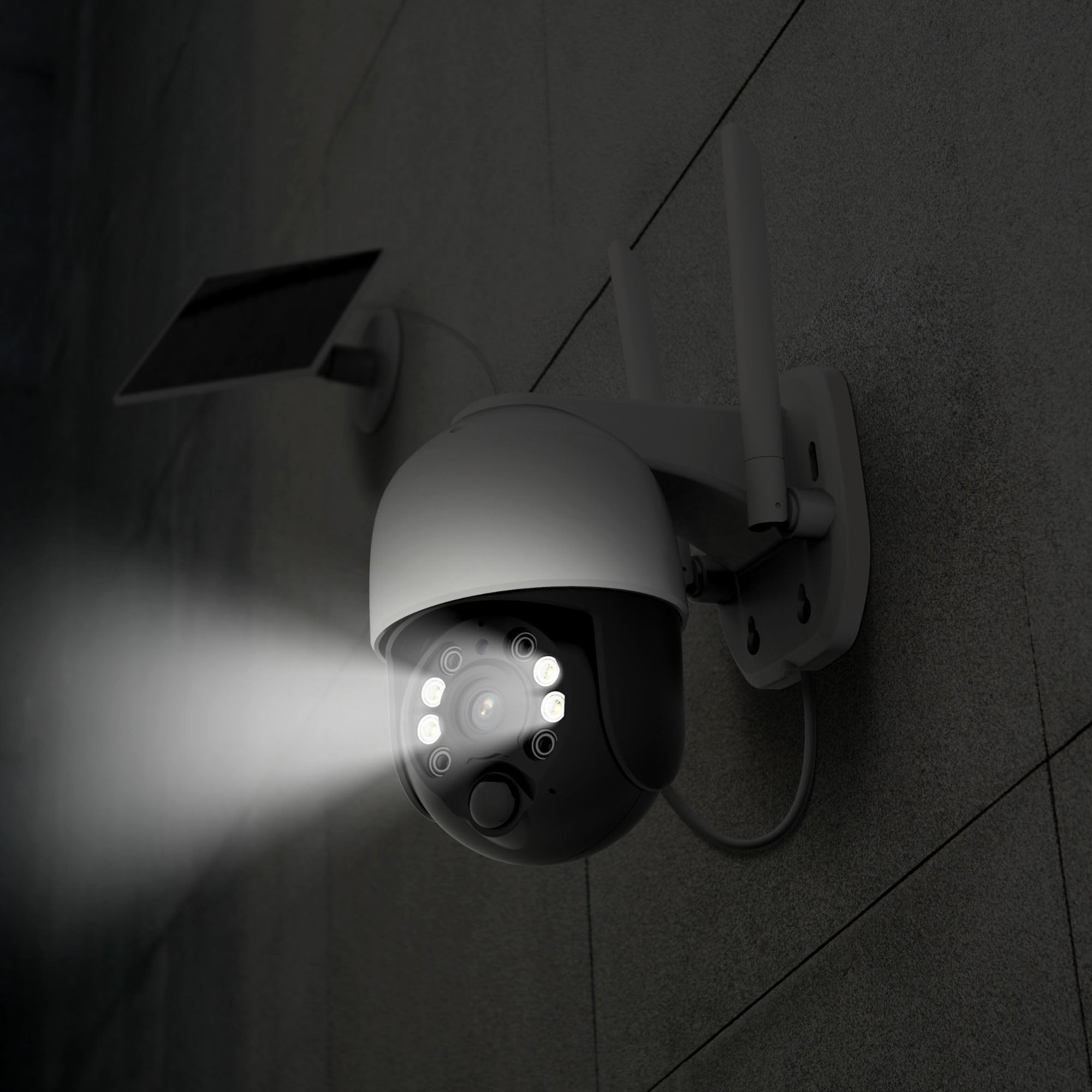 Foscam B4 - Wodoodporna zewnętrzna kamera IP 4 MP WiFi Panel Słoneczny