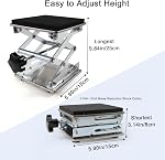 Garbage Disposer Bracket Adjustable Shock Absorber Support Kitchen Sink Garbage Disposal Parts Stainless Steel Jack Installation Kit(W：6" H：3.2-11")