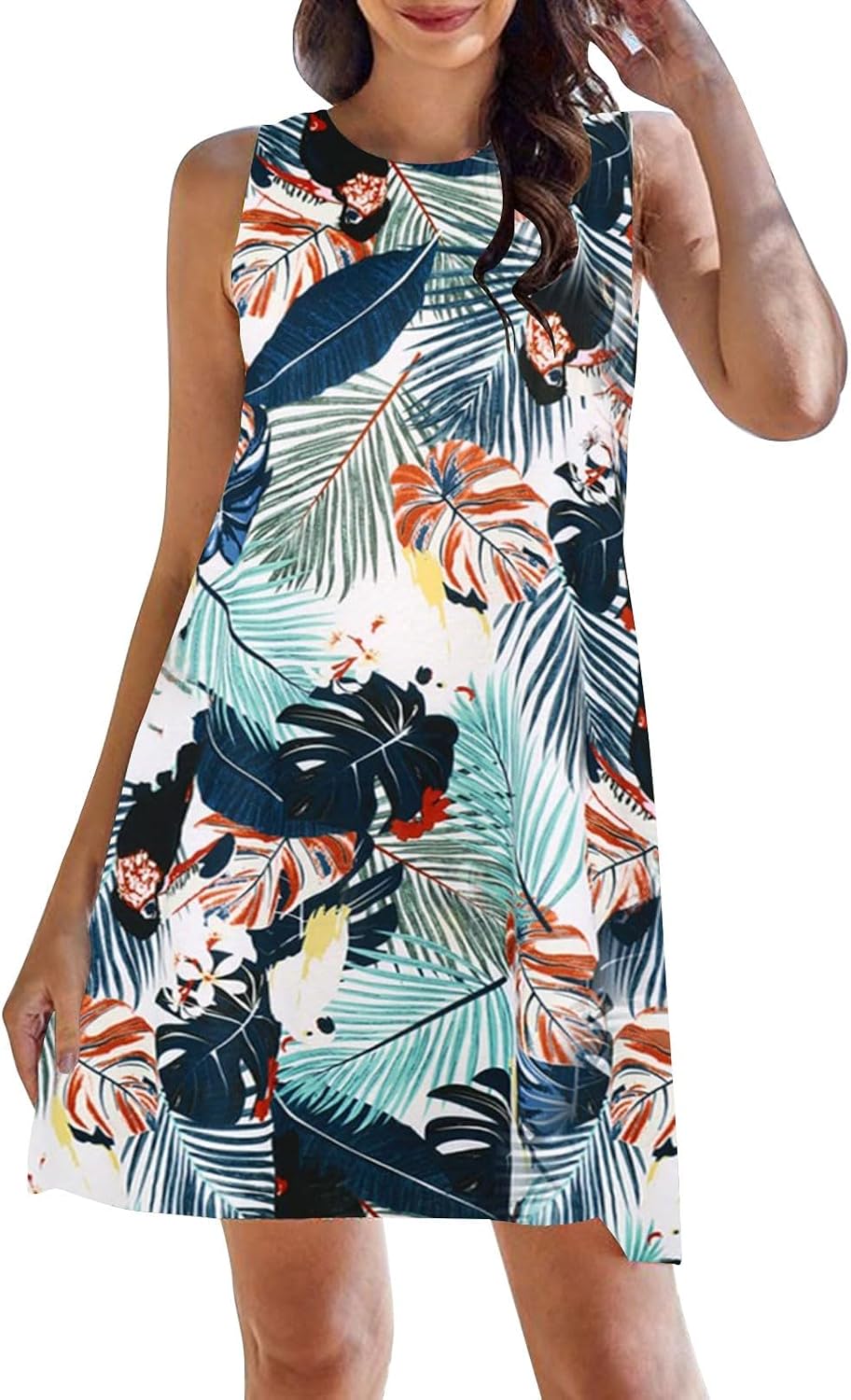 Robe Longue D'été Ample Pour Femme | Manches Courtes Col Rond Uni | Tissu Doux Grande Taille Décontracté