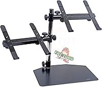 Vista 1 de Fat Toad Soporte Doble para Laptop DJ (Edición PRO de Mesa) – Estante Portátil de 2 Niveles para Equipo de PC con Monturas de Soporte
