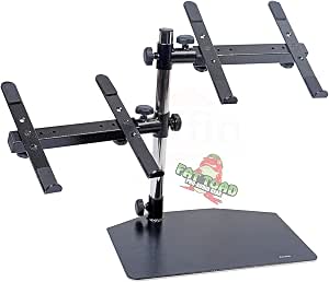 Fat Toad Double DJ Laptop Stand (Table-Top PRO Edition) – 2 Tier Portable PC Equipment Rack