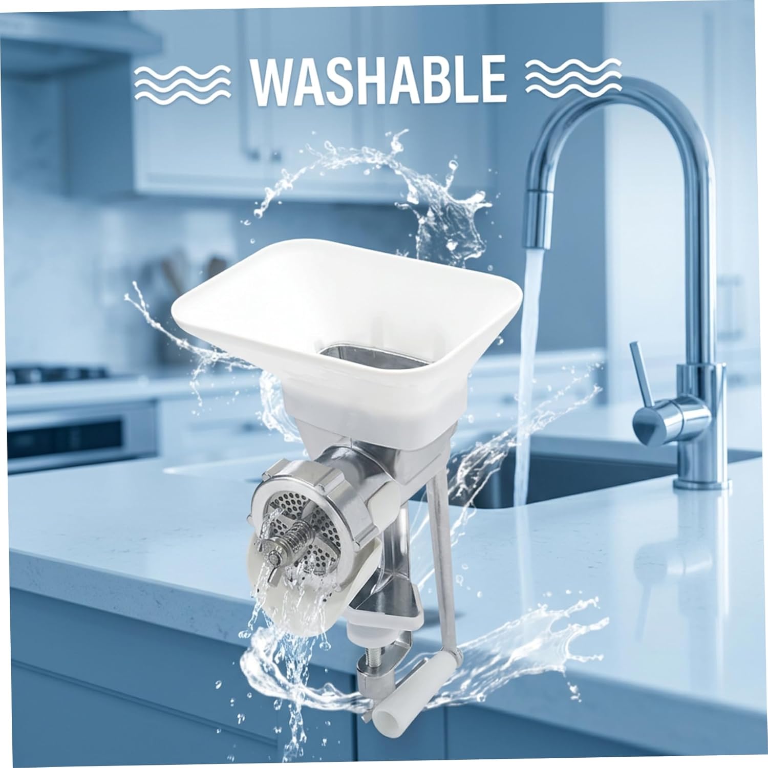 Pellet Machine, Feed Pellet Machine, Efficient 2.5mm Maker with Upgraded Dual Blades, Home Use Animal Feed Granulator for Birds, Rabbits, Cats & Dogs, Maker