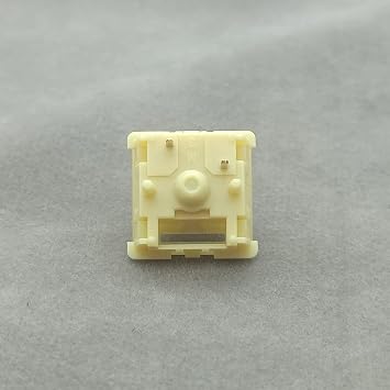 Tecsee Mechanical Keyboard Silent Shaft Switch Lubricated, Silent Linear Low Profile Yellow Medium Switch for Tablet Notebook Desktop Computer Peripheral Keyboard(70PCS Linear)