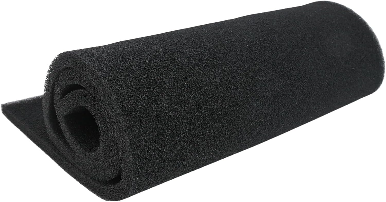 Activated Carbon Foam Air Filter Sheet for Range Hood and RV Air Conditioner, Cut to Size Black Grease and Absorber Pad for Home Kitchen Ventilation