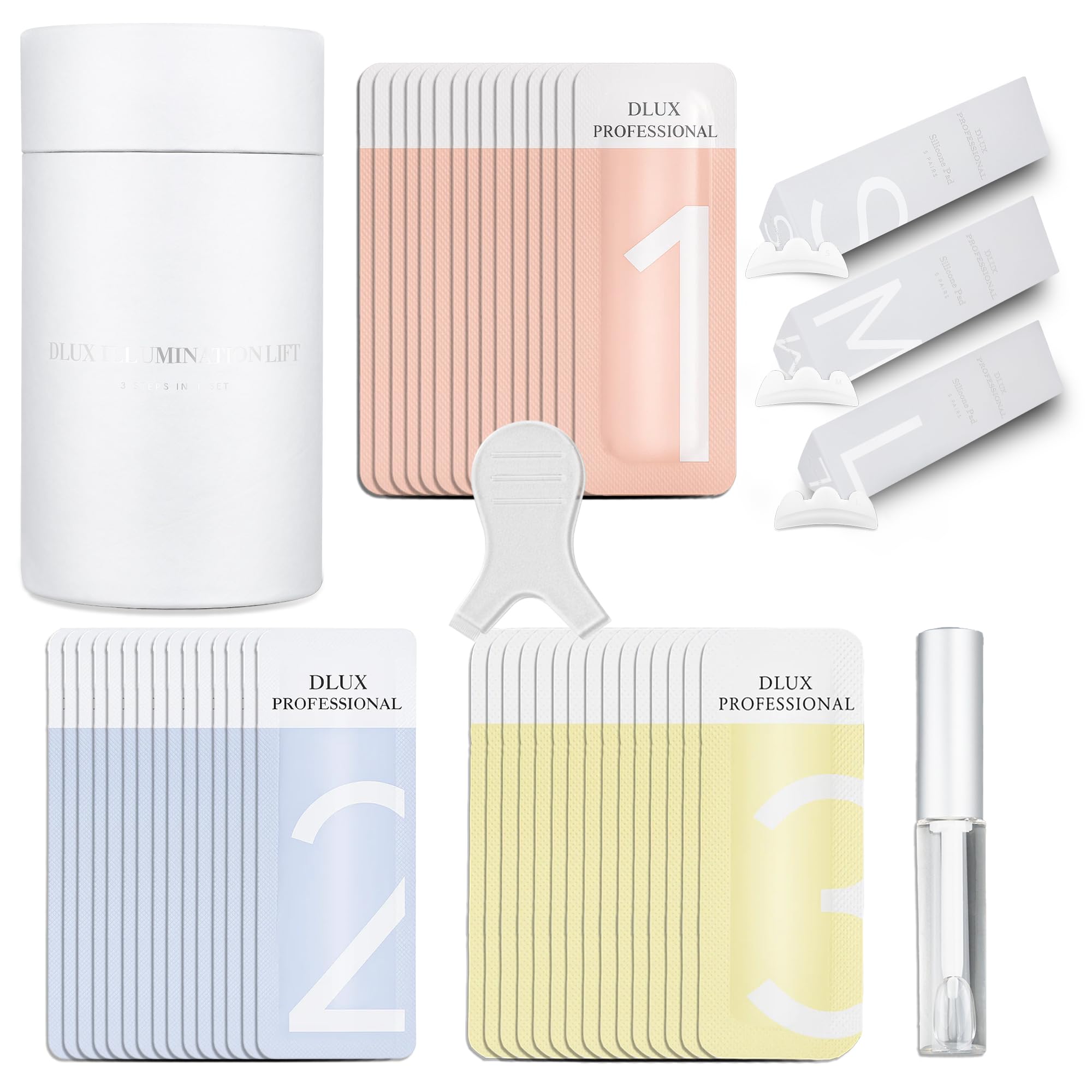 Korean Eyelash Lift Kit - Lash Lamination Kit, Professional Lash Lift Set with Salon Grade Formula, Eyelash Perm Kit for Long-Lasting Curl up to 8