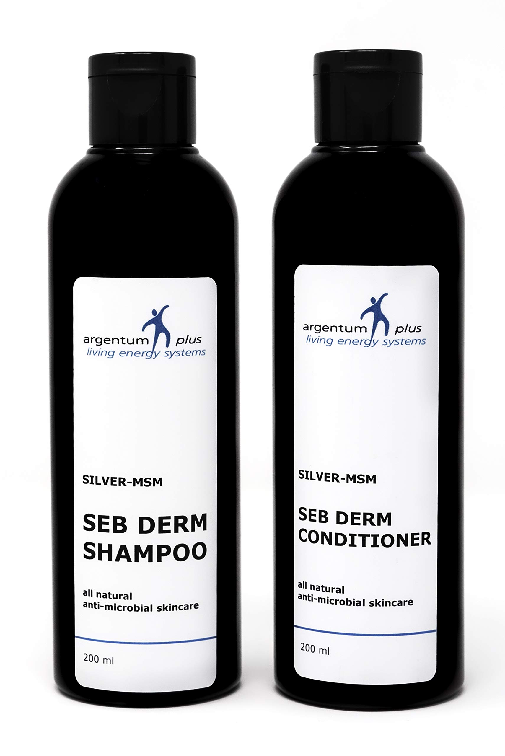 argentum plus - Silver-MSM SEB Derm Hair & Scalp Care Kit - Shampoo 200 ml + Conditioner 200 ml
