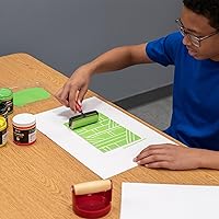 Vista 9 de Sax 457451 Versablock Tinta de impresión fluorescente a base de agua, 8 onzas, colores surtidos, juego de 8