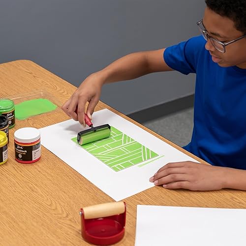 Miniatura 9 de Sax 457451 Versablock Tinta de impresión fluorescente a base de agua, 8 onzas, colores surtidos, juego de 8