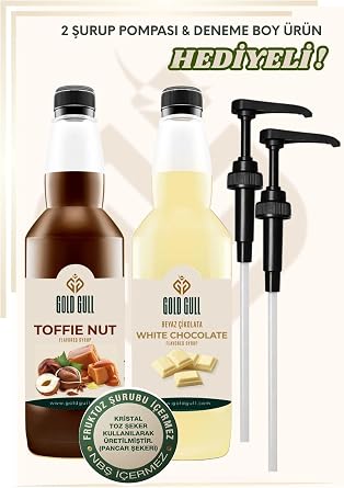 Toffee-Nut & Beyaz Çikolata Aromalı Kahve & Meyve Şurubu 2 x 700 ml.