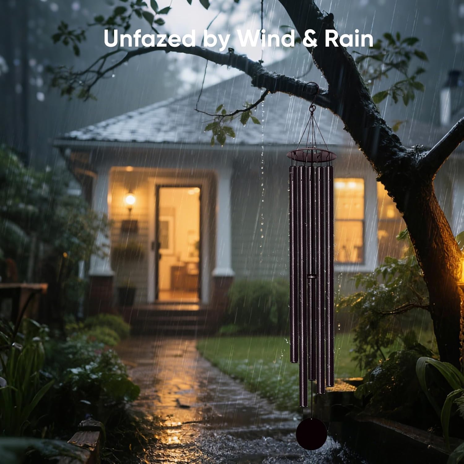 65" Extra Large Wind Chimes for Outside Deep Tone,Big WindChimes for Outdoor Porch Garden Patio Balcony Decor, Deep Tone Wind Chimes (Bronze)