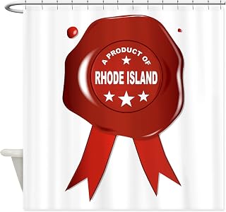 CafePress A Product of Rhode Island Decorative Fabric Shower Curtain