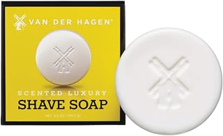 Van Der Hagen Men's Luxury Scented Shave Soap - Rich Lather, No Razor Burn, Closer Shave for All Skin Types