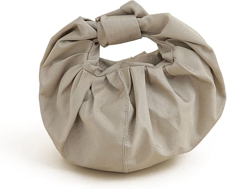 Amazon ナノ ユニバース Nano Universe クロワッサン シャンタン ミニバッグ F シルバー ｈｅｌｏｙｓｅ カゴバッグ