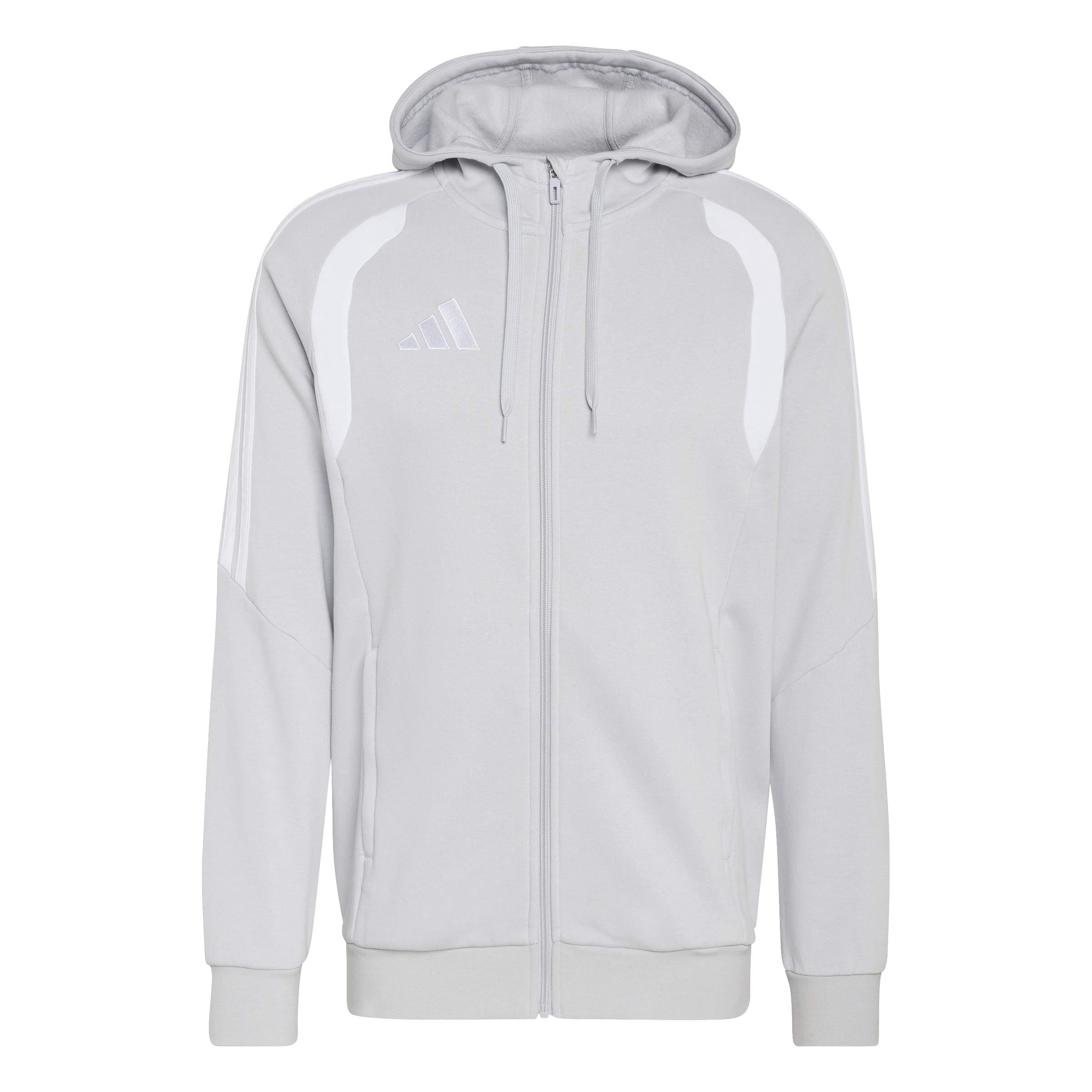 adidas Mezczyzni Tiro 26 League Sweat Full Zip Sweatshirt, team light grey/white, XS