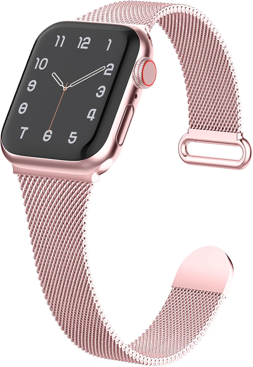 Slim Metal Band Compatible with Apple Watch Bands 38mm 40mm 41mm Women, Thin Narrow Stainless Steel Mesh Milanese Loop Magnetic Replacement Strap for iWatch Series SE 6 5 4 3 2 1 (Patents Peding) : Cell Phones & Accessories