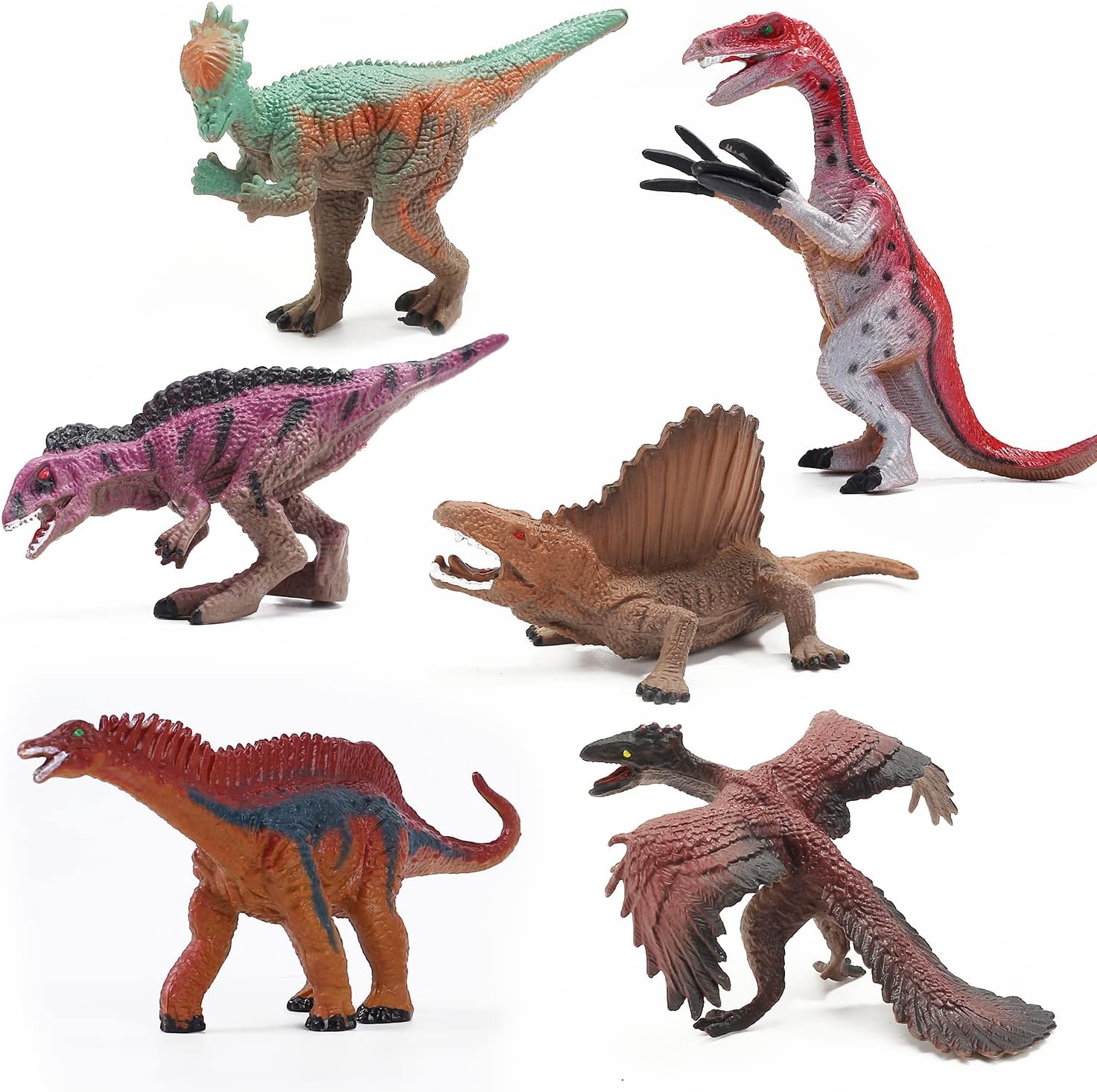 CUTE STONE 12 Pack Filled Easter Eggs with Dinosaurs, Easter Basket Stuffers Easter Party Favors for Kids