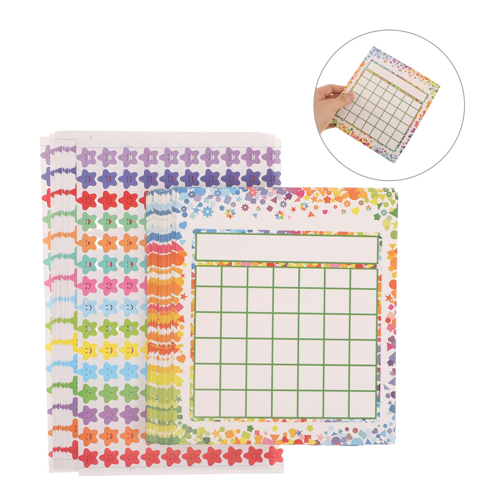 4 Sets Motivierende Aufkleber aus Selbstklebendem Papier für Grundschule und Klassenzimmer Weiß Dekorativ und Einzigartig für Lehrer und Unterrichtsförderung