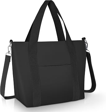 Geestock Small Tote Bag for Women Small Tote Bag with Zipper, Lightweight Nylon Crossbody Totes Purses Shoulder Handbags