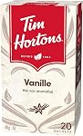 Tim Hortons Vanilla Black Tea Bags, Flavoured Black Tea, 20 Count