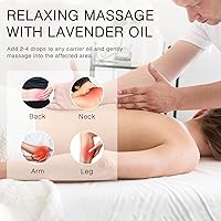 Vista 5 de Aceite esencial de lavanda MUNUSNA, aceite de lavanda puro y natural 100ML, aceites esenciales de grado premium para cabello, cuerpo, piel, difusor