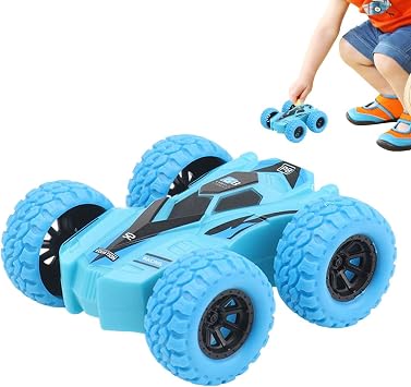 Rotating Car | 4WD Small Car | Mini Stunt Car Toy for Kids, Inertial Control Toys, Double Sided Flip 360  Rotating Stunt Car, Toys for Older Boys Girls Bami
