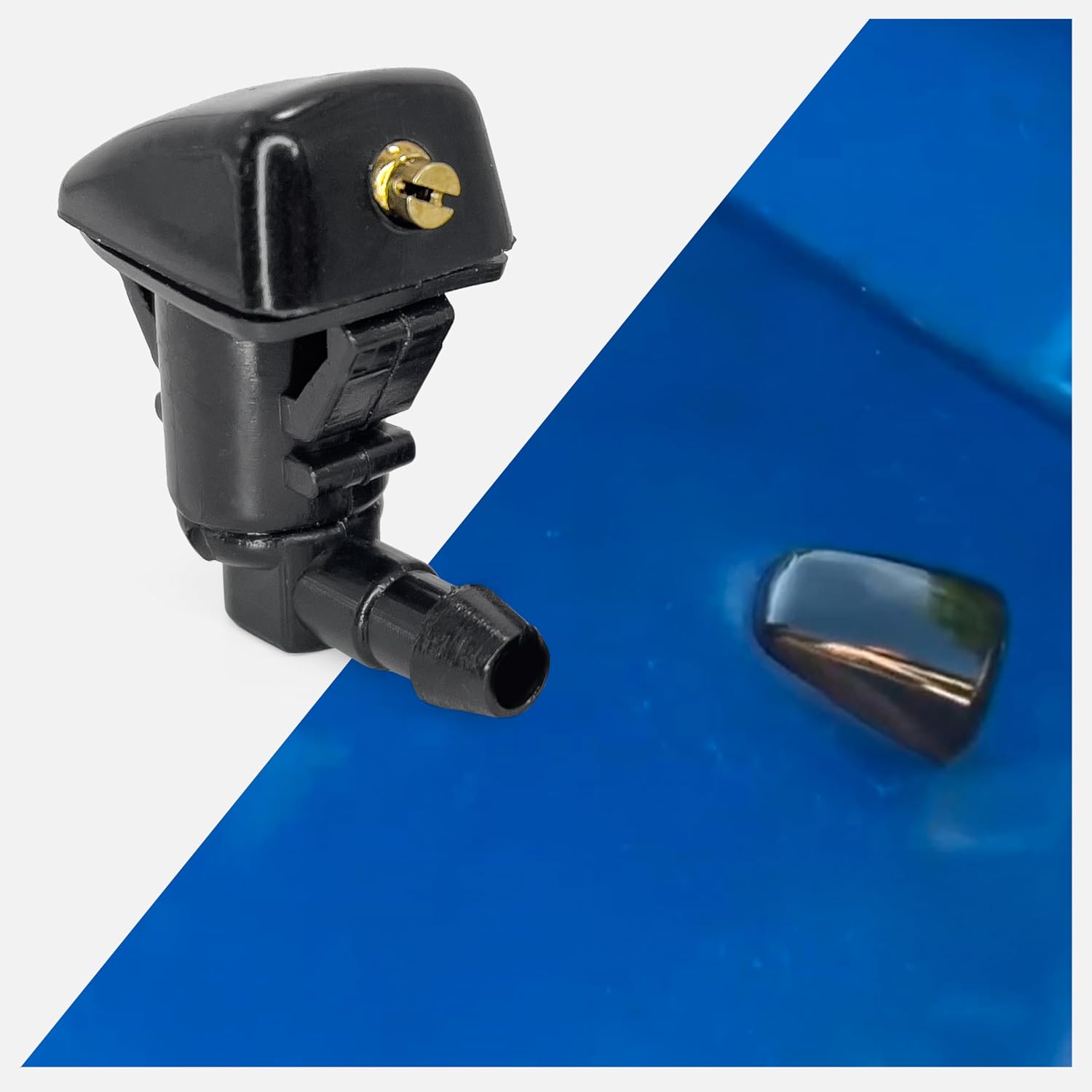 Click&Fit Adjustable Windshield Washer Nozzle compatible with Ford Focus 2008-2011, Edge 2007-2014, Lincoln MKX 07-15, Ford F250 F350 F450, – Wiper spray jets replases 8S4Z17603AA, 2pcs