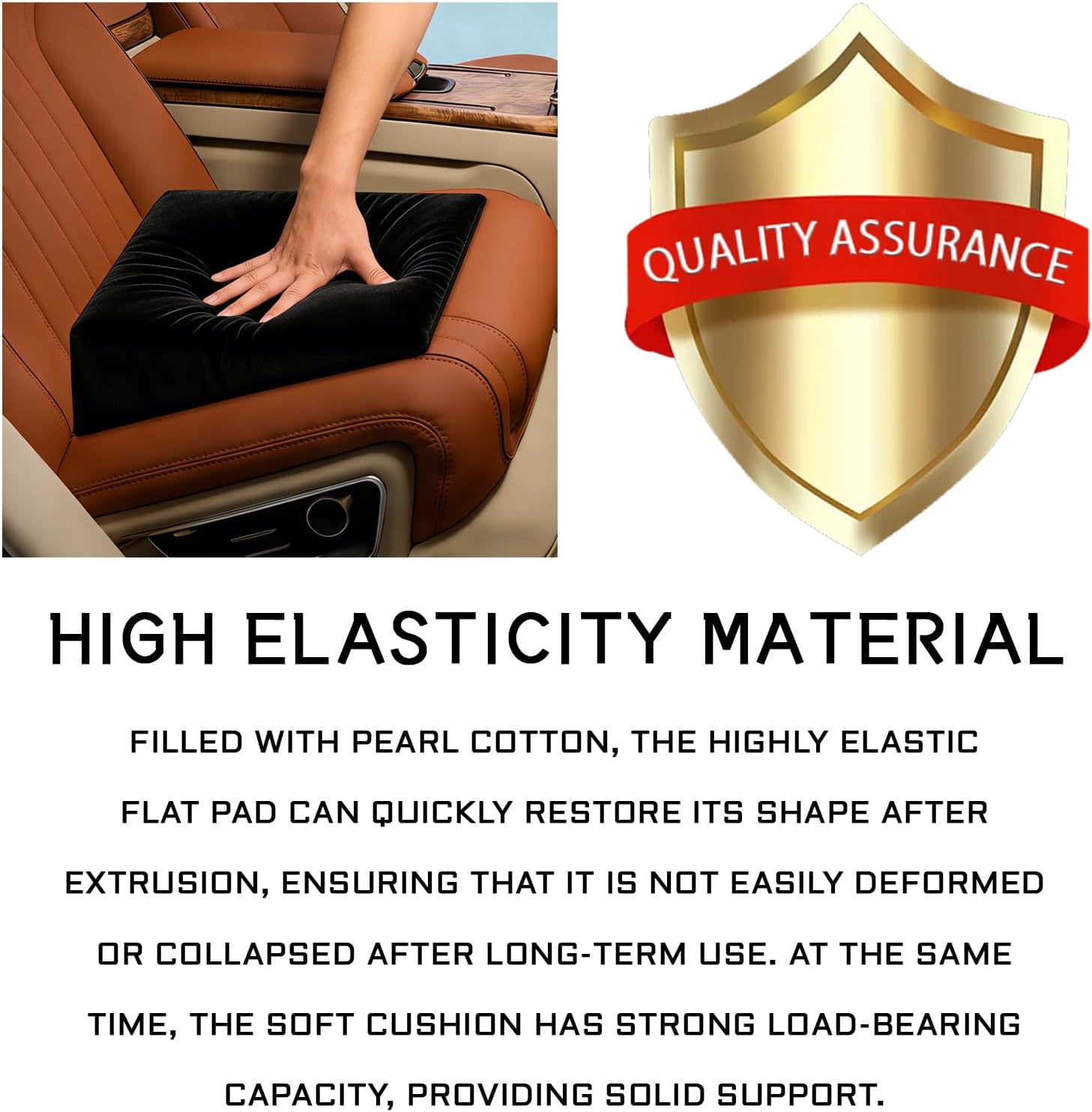 Auto Seat Wedge Leveling Cushion, Car Seat Cushion for Tailbone Pain Relief Comfortable Breathable Car Wedge Support Cushions Pad, Ergonomic Wedges Truck Seats Cushions Office Chairs Pad