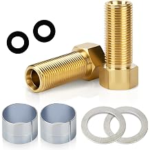 Faucet Shank Extension kit,100818 Thick Countertop Extension Set for Faucet Valves, Faucet Pipe Extender
