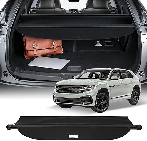 Miniatura 534 de SCITOO Cubierta de carga 2013 2014 2015 2016 2017 2018 compatible con Toyota RAV4 2.5L actualizado anti-mirón retráctil trasero maletero cubierta