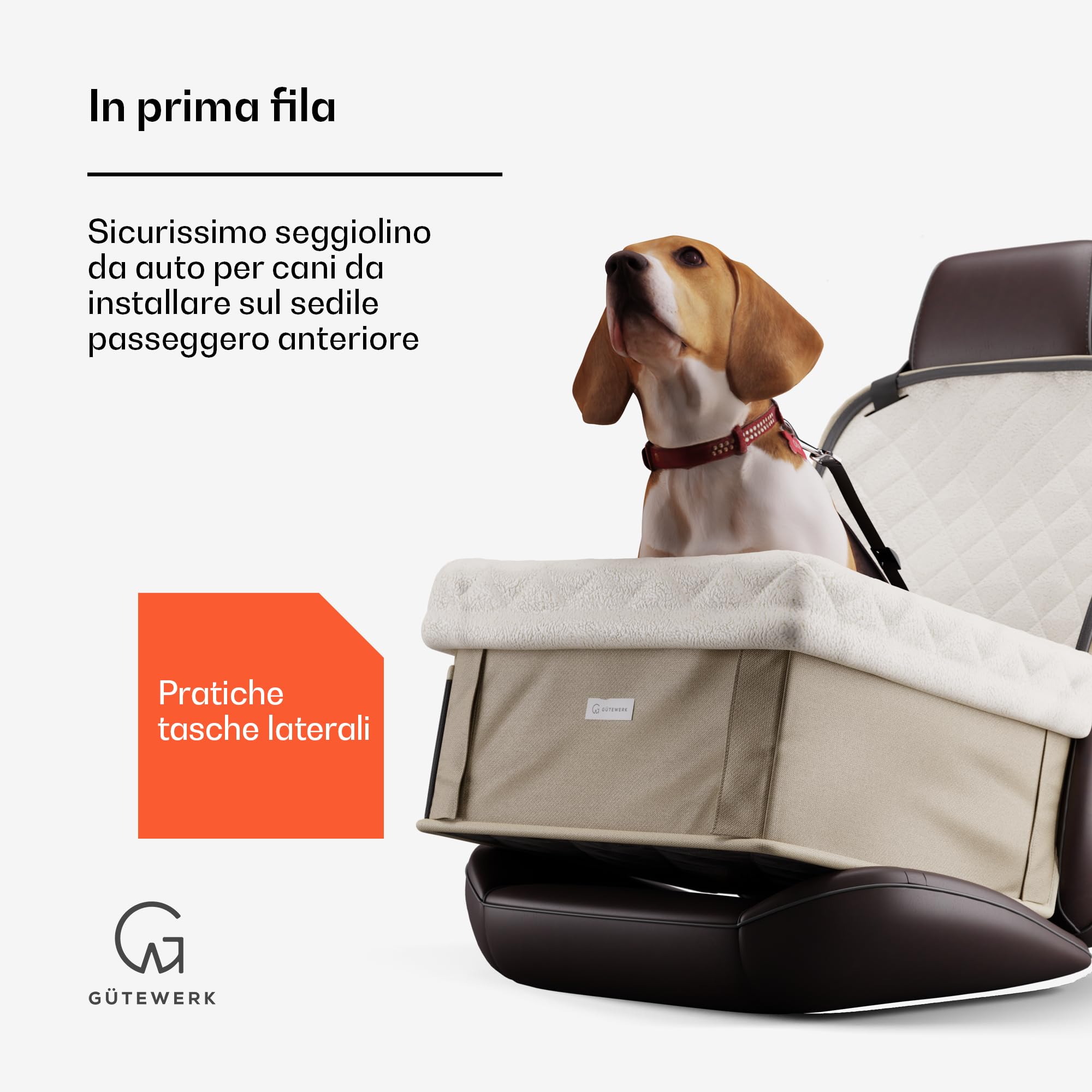 Seggiolino Auto Per Cani Piccoli - Trasportino Sicuro Con Cintura, Impermeabile E Antigraffio - Foto 9