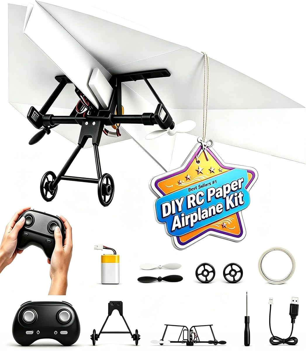 RC Paper Airplane Kit Hobbyists Beginners