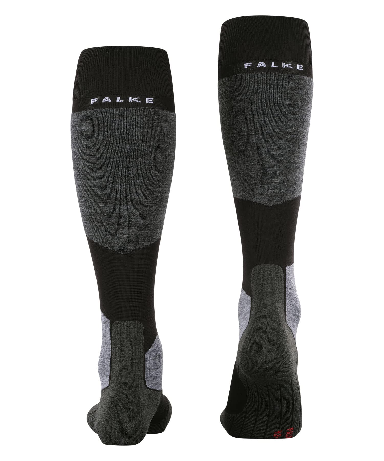 FALKE Mężczyźni Skarpety narciarskie SK6 Pro M Kh Wełna ciepłe cienkie 1 Para, Czarny Black-Mix 3010, 42-43