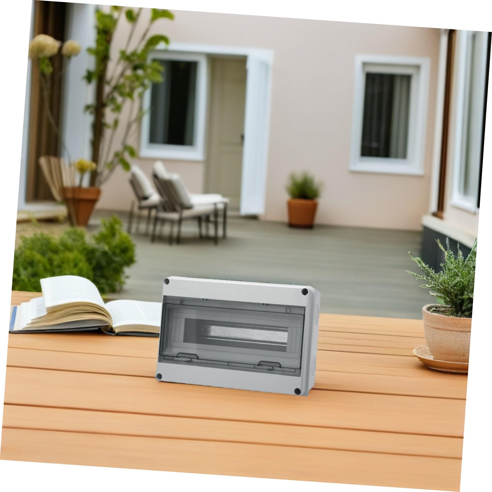Tofficu Caja De Aire Prueba De Lluvia Para Exterior Cubierta De Caja De Interruptores Material Plástico Resistente Intemperie Para Uso Doméstico
