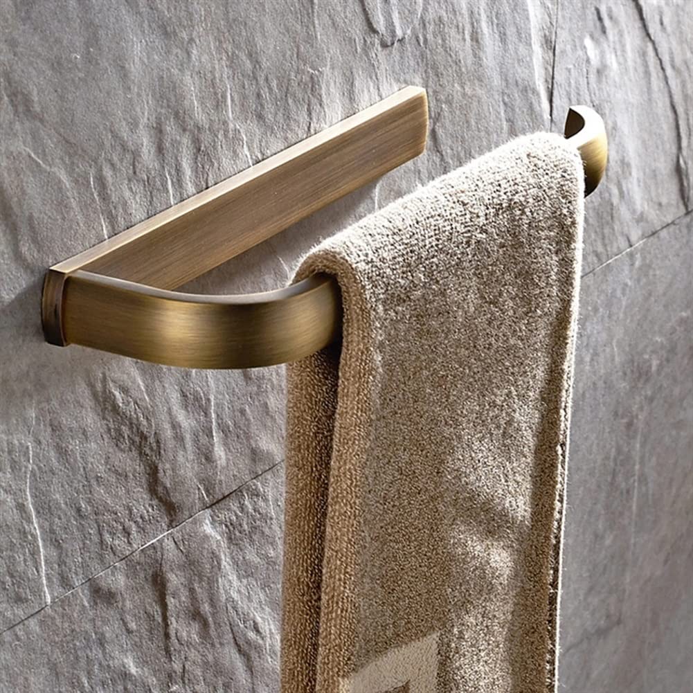 Porte-serviettes mural en cuivre kaki gain de place pour optimiser le rangement