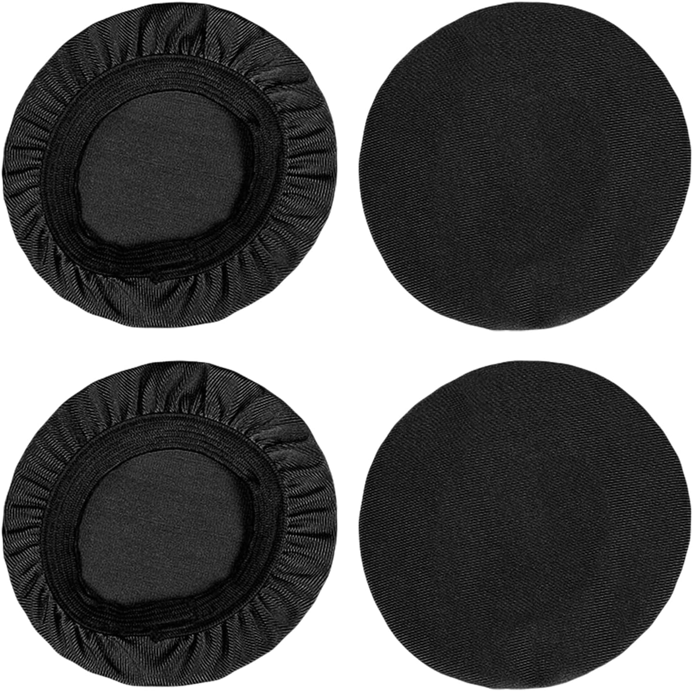 2 Pairs(4 Pcs) Headphone Ear Covers Replacement Headset Ear Covers Dust Sweat Proof Reusable Headphone Sleeves Washable Stretchable Fits 2.36"-3.35" Headsets (6-8.5 Cm)