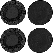 2 Pairs(4 Pcs) Headphone Ear Covers Replacement Headset Ear Covers Dust Sweat Proof Reusable Headphone Sleeves Washable Stretchable Fits 2.36"-3.35" Headsets (6-8.5 Cm)