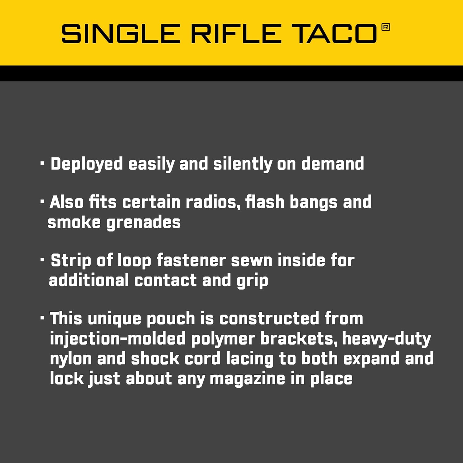 High Speed Gear - Original Taco MOLLE Mag Pouch, Police Gear & Military Gear, Tactical Magazine Pouch for Professionals