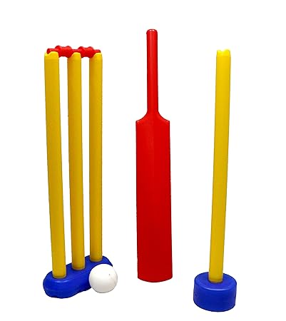Startoys Cricket Kit Set for Kids 3 Stumps with 1 Bat and 1 Ball for Playing Perfect Cricket Combo Set for Kids (Senior)