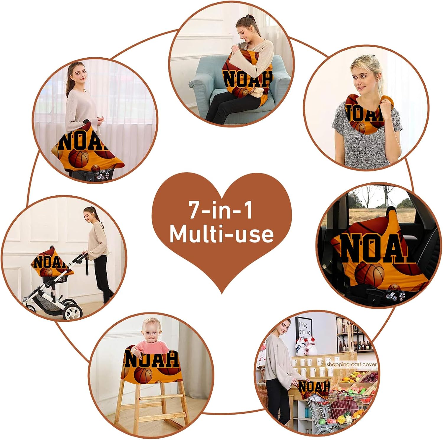Personalized Yellow Crib Bedding Set with Basketball Design: 3 Piece Sport Nursery Bedding Set with Custom Name, Personalized Baby Crib Bedding Set for Boys Girls and Toddlers