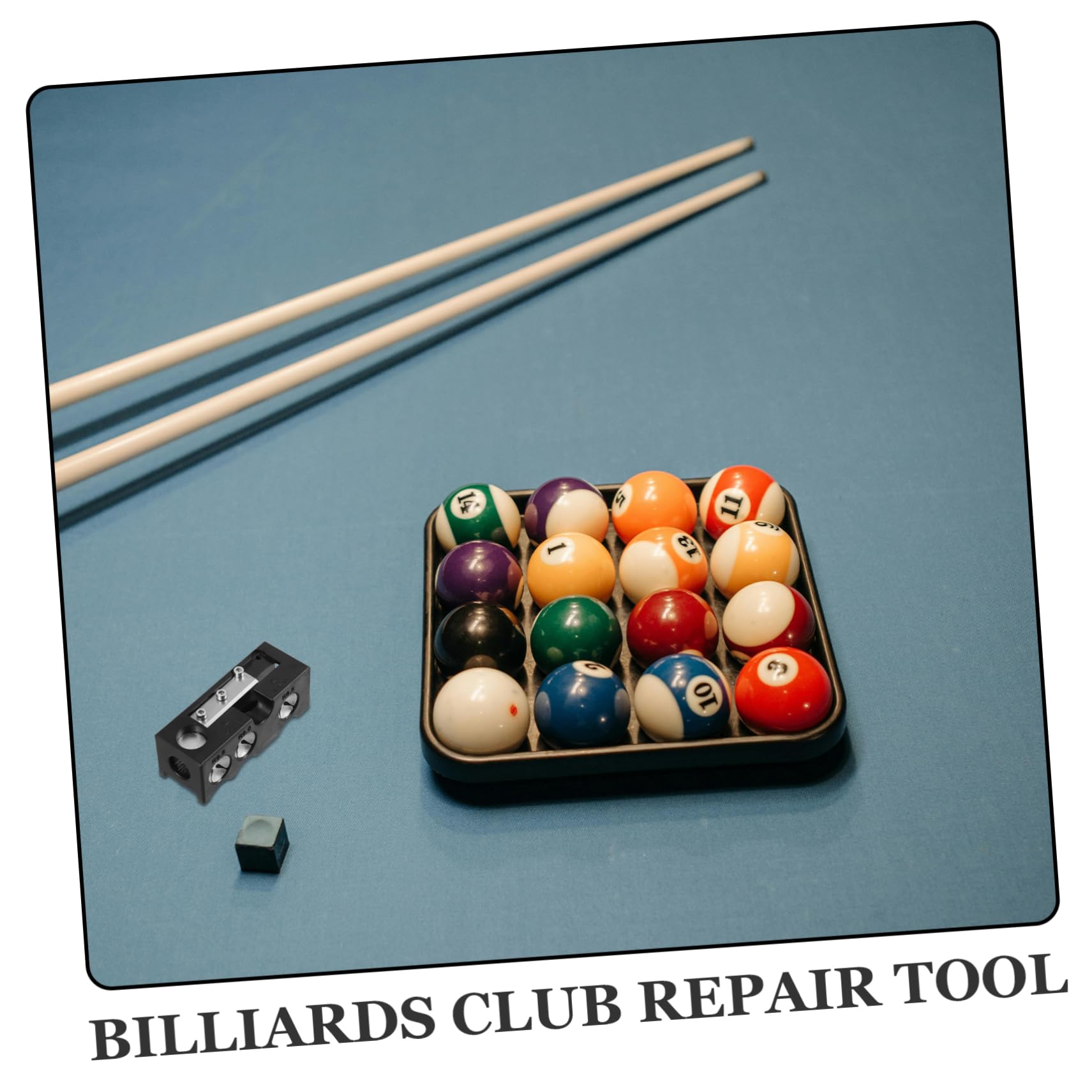 POPETPOP réparateur de queues de Billard Fournitures de Billard Outils de réparation Queue de Billard Ponceuse à Pointe de Piscine Accessoire de Billard d'aluminium