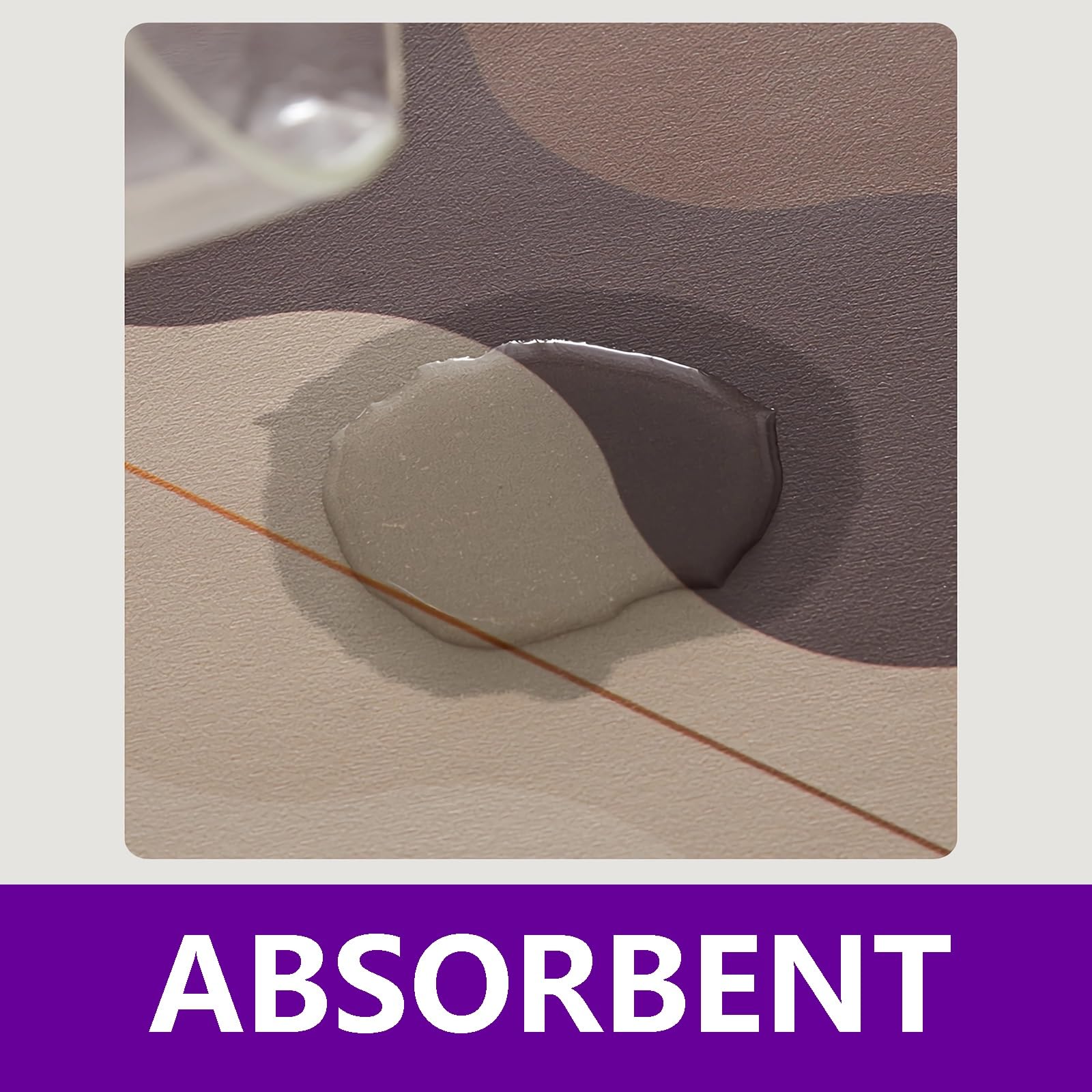 Tapis de Cuisine d'angle, Tapis en L, 1 Pièce, Super Absorbant, Antidérapant, pour Couloir, Buanderie, Salle de Bain(Color3,120x120x45cm)