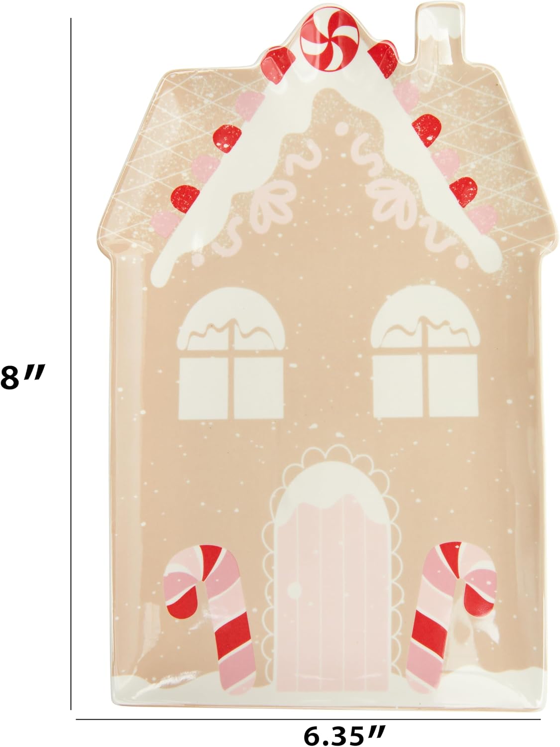 Kailo Chic Gingerbread House Tray, Ceramic Stoneware (CPT-25551)