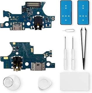 Eonpam Charging Port Replacement for Samsung Galaxy A7 2018 Charger Port Microphone Headphone Jack with Repair Kit