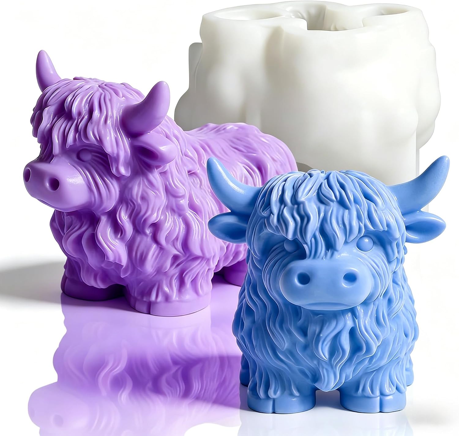 Frog Resin Casting Molds, 3D Funny Animals Candle Silicone Molds