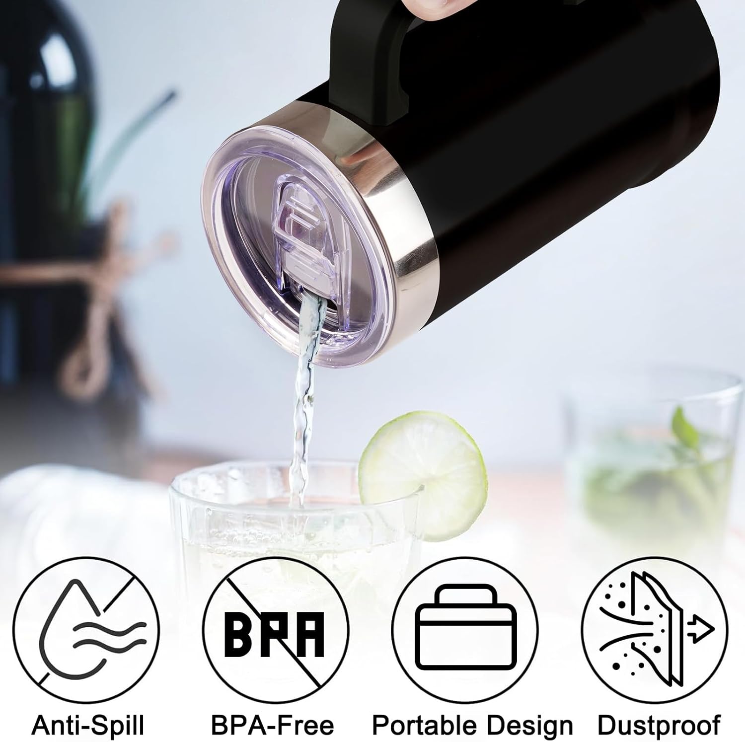 2Pack Replacement Lids Compatible with Stanley 24oz Stay-Chill Beer Stein, Lid Compatible with Leak-Proof Insulated Cup Lid for Beer Mug - Image 3