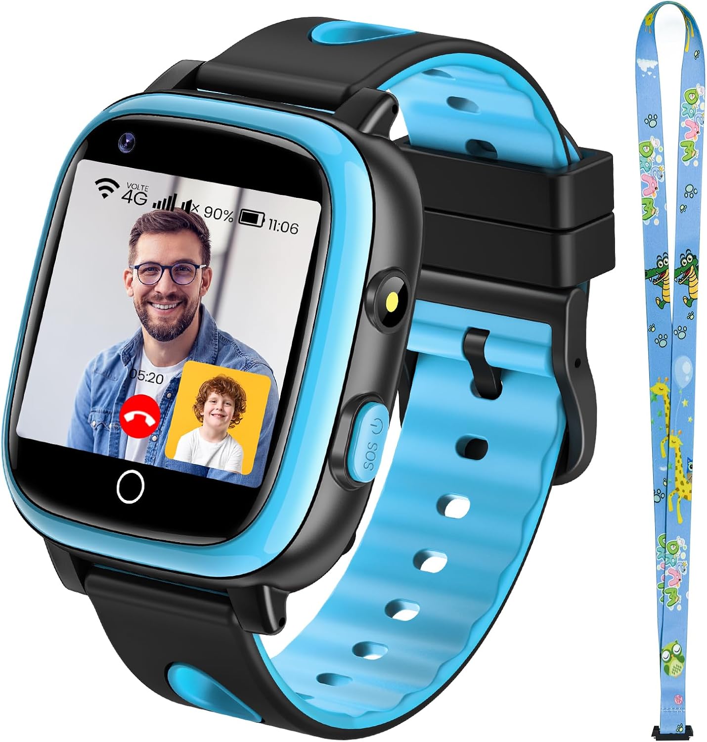 Amazon: TotsyFun 4G Reloj Inteligente Niño con Vídeo y Llamadas, Smartwatch Niños con IP68 Resistente al Agua, SOS, GPS, WiFi, Podómetro, Modo Escuela para Niños y Niñas de 5 a 14 Años Regalo (Azul) Regalos de comunión