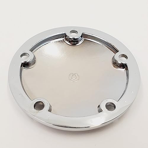 Miniatura 3 de Cubierta de temporizador de doble leva con cúpula cromada de 5 agujeros, compatible con modelos Harley Softail, Dyna, FXR y Touring 1999-2017 Twin