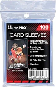 Ultra Pro - AW11739 – Capas protetoras para cartões – – Transparente – 100 peças