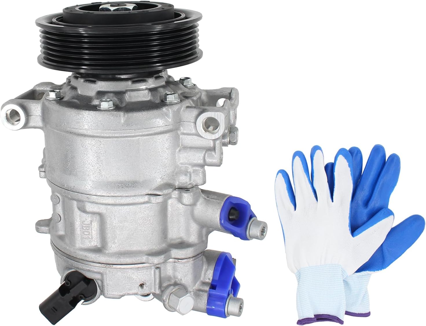 2.0L A/C Compressor 6-Groove Pulley Clutch Assembly for Audi A4 2017-2020, A4 allroad 2017-2019, A4 Quattro 2017-2019, A6 2017-2018, A6 Quattro 2017-2018, Q7 2018-2020 6SEU14C